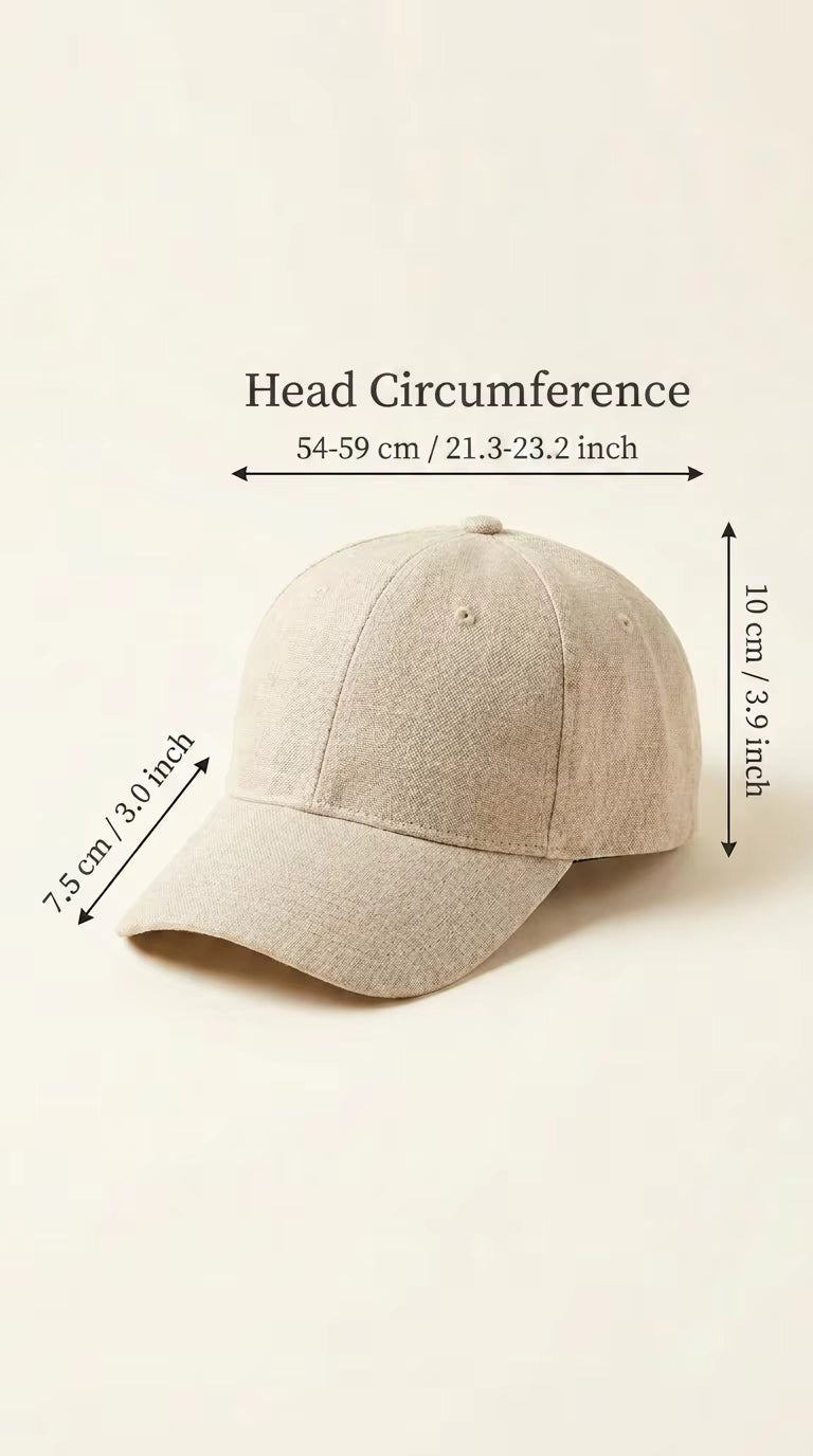The Essential Linen Baseball Cap | Minimalist Unstructured "Dad Hat" for Summer