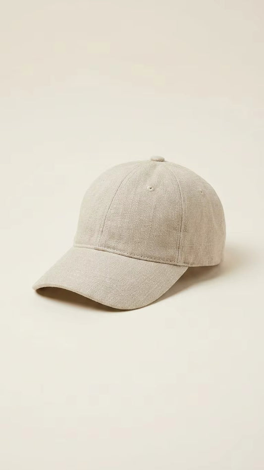 The Essential Linen Baseball Cap | Minimalist Unstructured "Dad Hat" for Summer