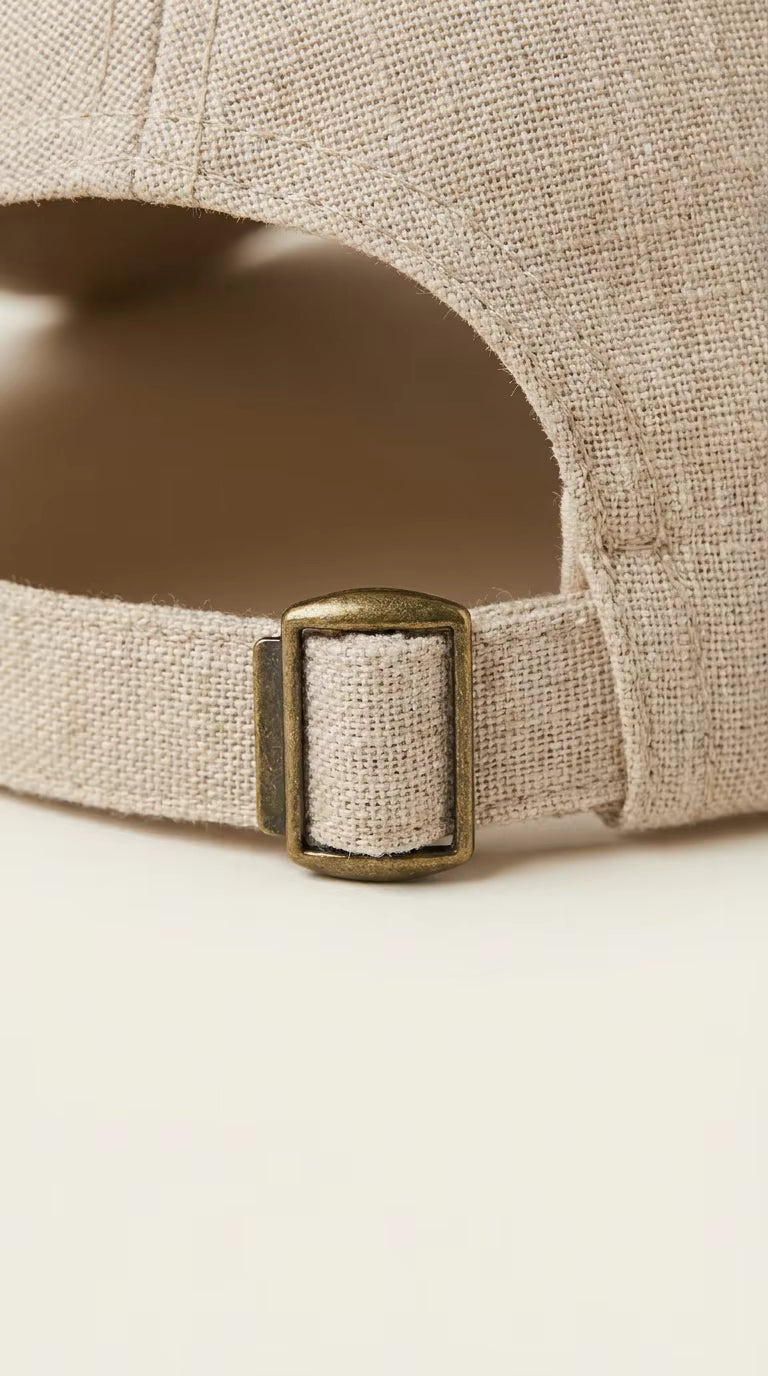 The Essential Linen Baseball Cap | Minimalist Unstructured "Dad Hat" for Summer